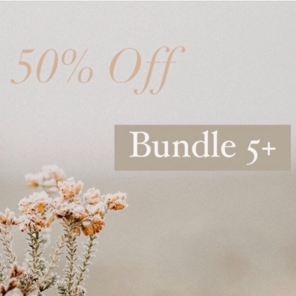 ✨bundle 5+ for 50% Off